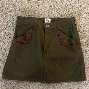 BDG olive green mini skirt